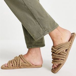 ASOS DESIGN Jumping rope espadrilles in natural